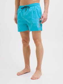 Jack & Jones Klasikinis kirpimas Maudymosi šortai -Scuba Blue - 12272799