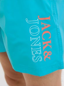 Jack & Jones Klasikinis kirpimas Maudymosi šortai -Scuba Blue - 12272799