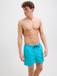 Jack & Jones Klasikinis kirpimas Maudymosi šortai -Scuba Blue - 12272799