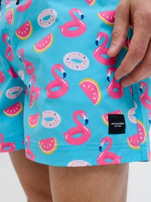 Jack & Jones Klasikinis kirpimas Maudymosi šortai -Scuba Blue - 12272809