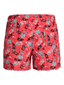 Jack & Jones Klasikinis kirpimas Maudymosi šortai -Hot Coral - 12272809