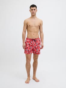 Jack & Jones Klasikinis kirpimas Maudymosi šortai -Hot Coral - 12272809