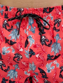 Jack & Jones Klasikinis kirpimas Maudymosi šortai -Hot Coral - 12272809