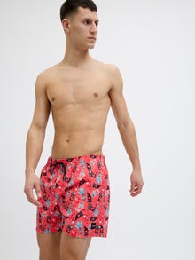 Jack & Jones Klasikinis kirpimas Maudymosi šortai -Hot Coral - 12272809