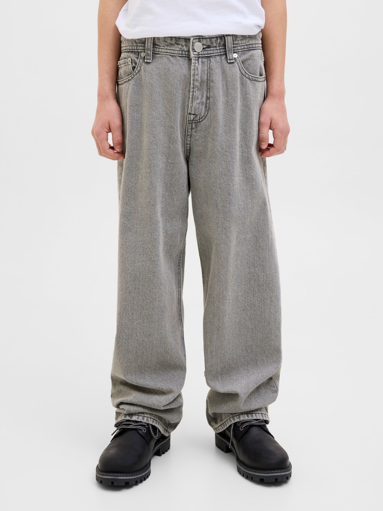 Jeans Jack & Jones Junior Niño - Denim Gris, Talla 140, Diseño Original