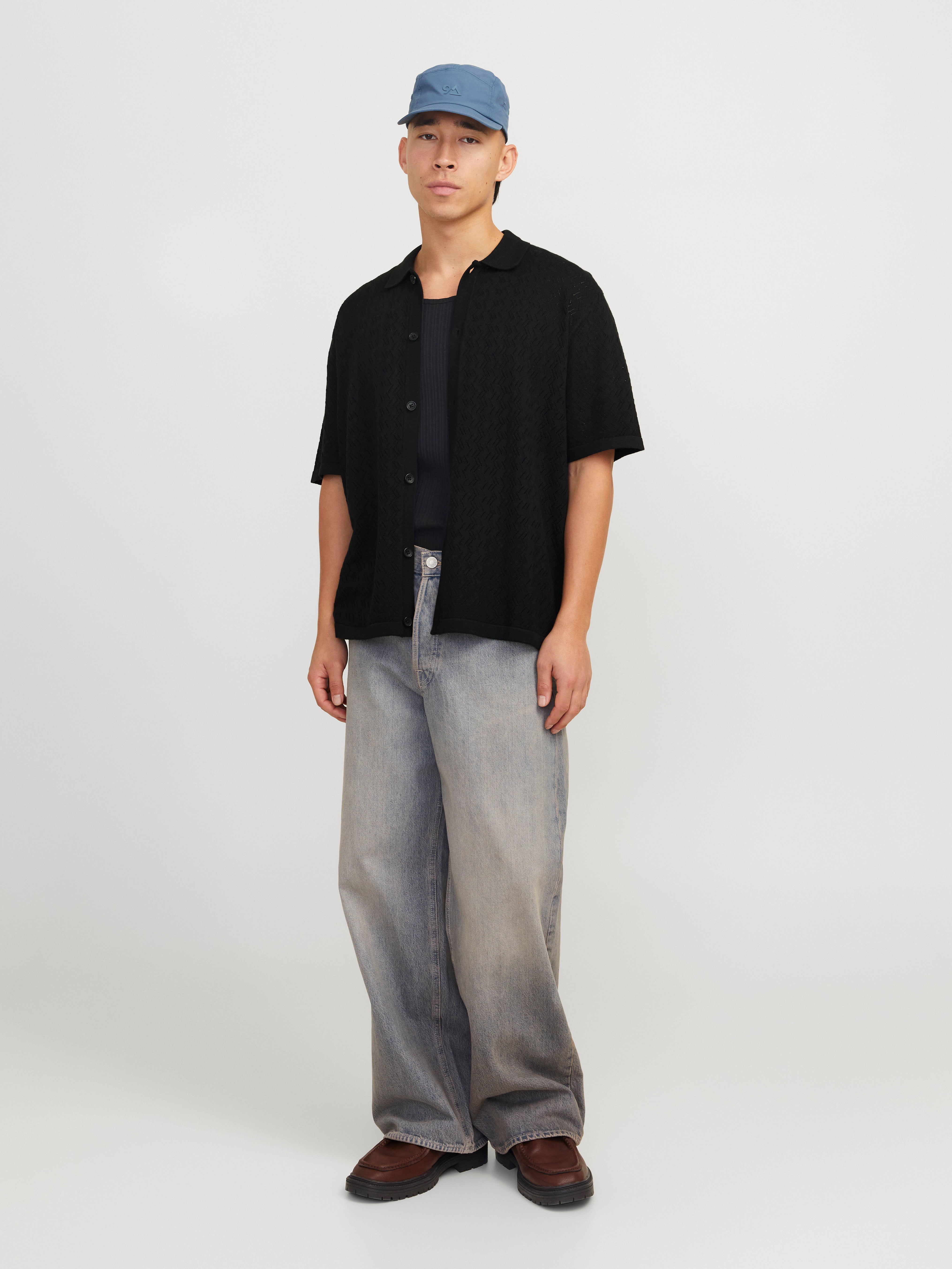 Thumbnail - Strukturiert Gestricktes Polo