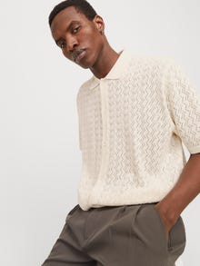 Jack & Jones Struktureret Polo -Sea Salt - 12272863