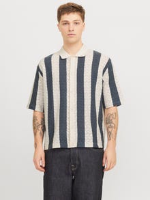 Jack & Jones Struktūrinis raštas Polo -Sea Salt - 12272863