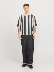 Jack & Jones Struktūrinis raštas Polo -Sea Salt - 12272863