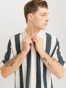 Jack & Jones Struktūrinis raštas Polo -Sea Salt - 12272863