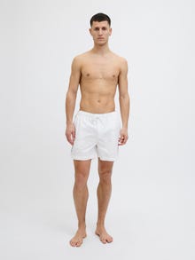 Jack & Jones Klasikinis kirpimas Maudymosi šortai -White - 12272879