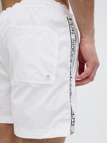 Jack & Jones Klasikinis kirpimas Maudymosi šortai -White - 12272879