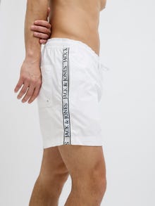 Jack & Jones Klasikinis kirpimas Maudymosi šortai -White - 12272879