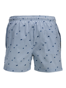 Jack & Jones Klasikinis kirpimas Maudymosi šortai -Cashmere Blue - 12272933