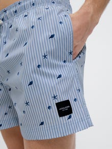 Jack & Jones Klasikinis kirpimas Maudymosi šortai -Cashmere Blue - 12272933