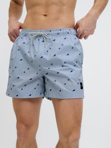 Jack & Jones Klasikinis kirpimas Maudymosi šortai -Cashmere Blue - 12272933