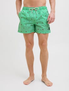 Jack & Jones Klasikinis kirpimas Maudymosi šortai -Summer Green - 12272933