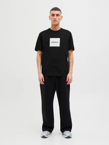 Jack & Jones T-shirt Logo Col ras du cou -Black - 12272993