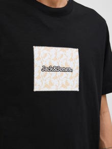 Jack & Jones T-shirt Logo Col ras du cou -Black - 12272993