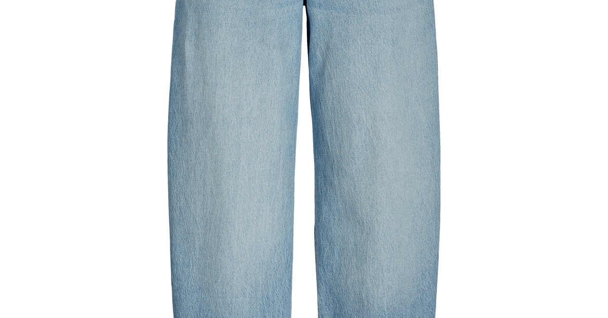 Yumi Blue Denim Barrel Relaxed Fit Jeans main image 0