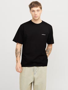 Jack & Jones Takapainatus T-paita -Black - 12272996