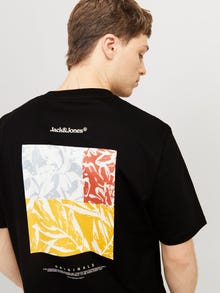 Jack & Jones Takapainatus T-paita -Black - 12272996