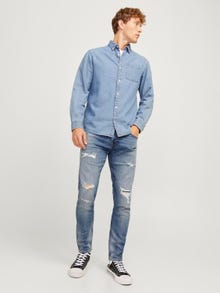 Jack & Jones JJIERIK JJCOLE CB 625 Siaurėjantys džinsai -Blue Denim - 12273011