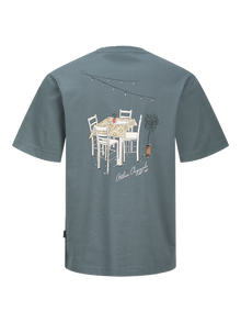 Jack & Jones Takapainatus T-paita -Stormy Weather - 12273015