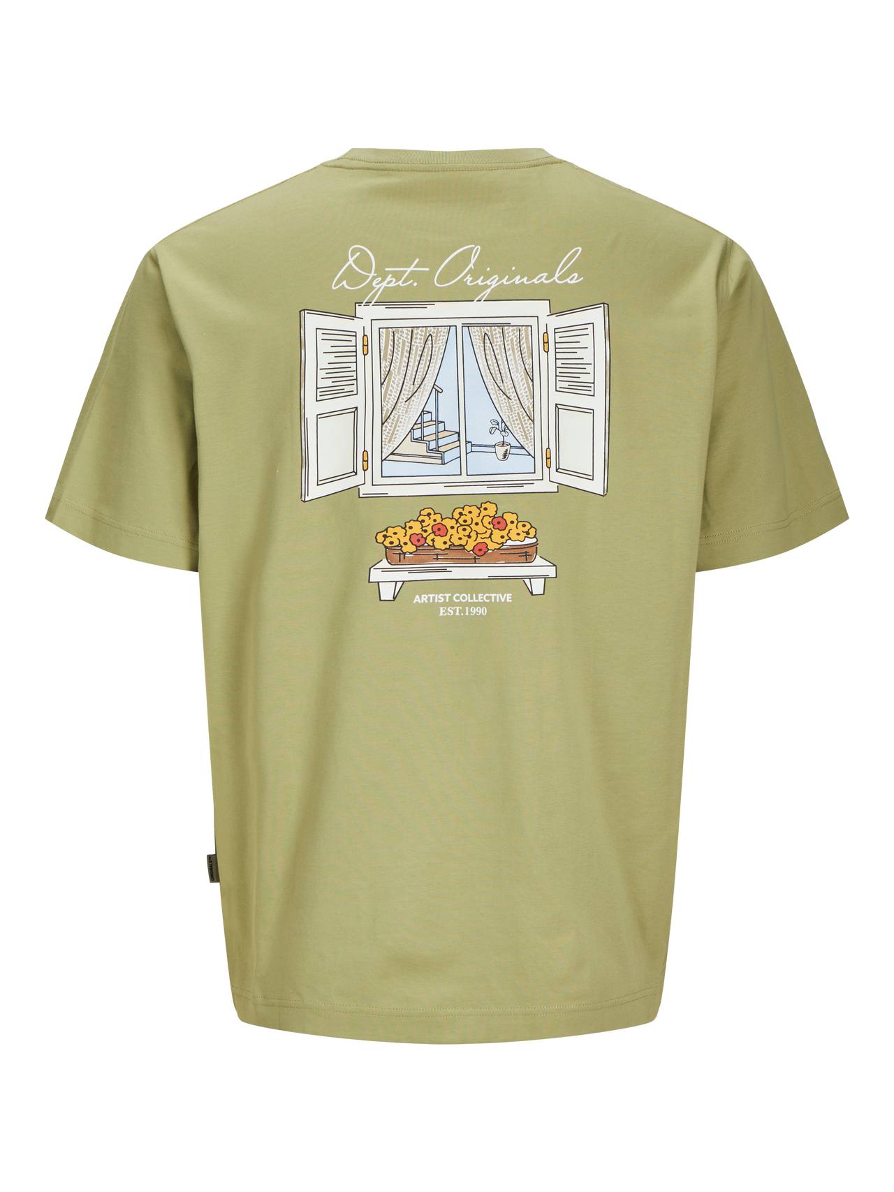 Backprintet T-shirt | Medium Green | Jack & Jones® Backprintet T-shirt | Medium Green | Jack & Jones®