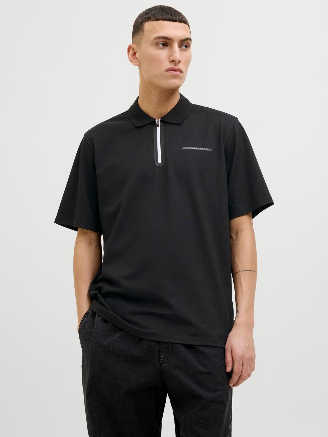 Gedruckt Polokragen Poloshirt