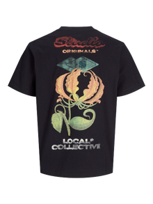 Jack & Jones Baktryck T-shirt -Black - 12273160