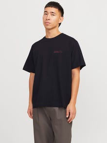 Jack & Jones Baktryck T-shirt -Black - 12273160