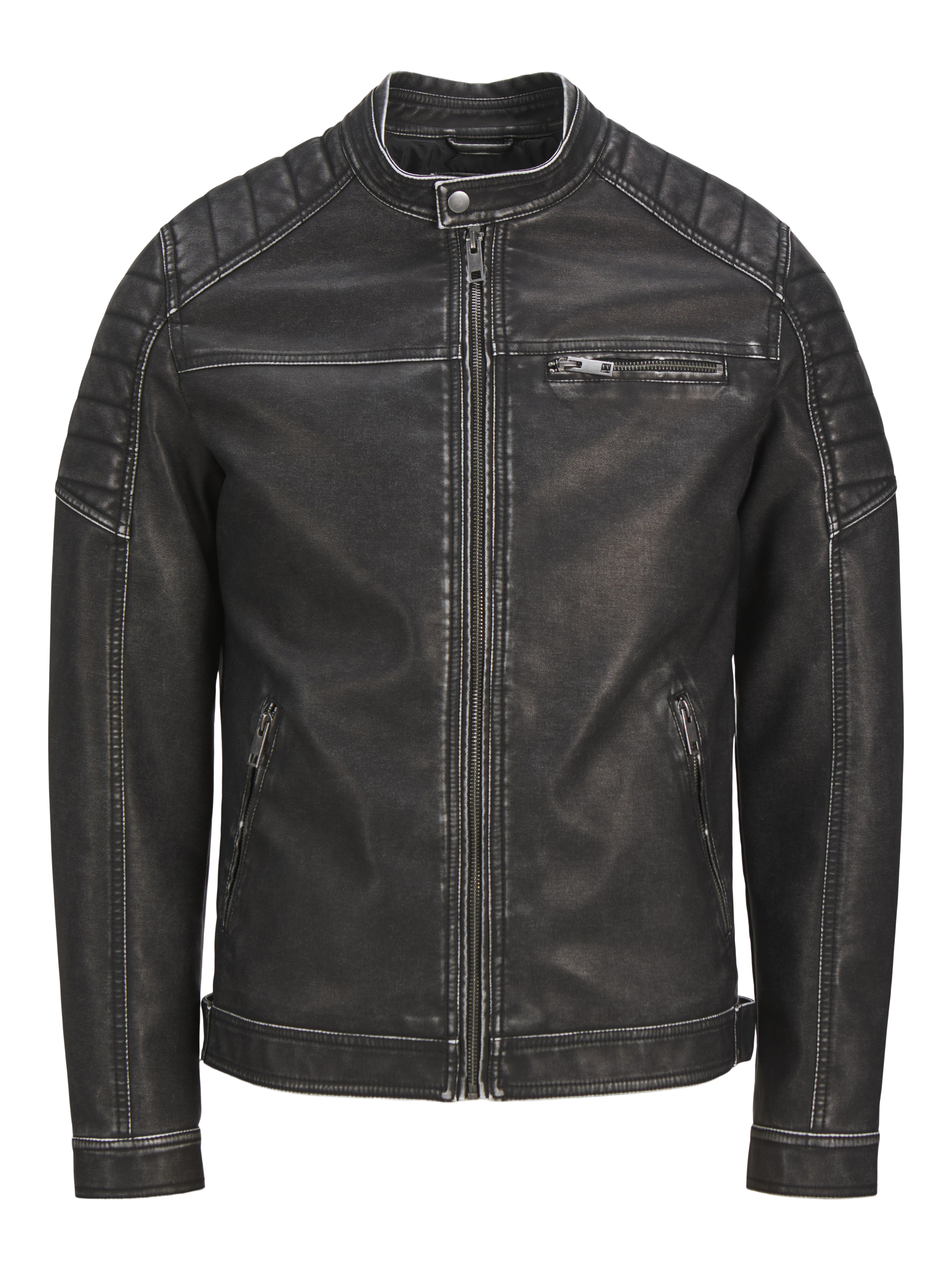 Synthetic leather jacket | Black | Jack & Jones®