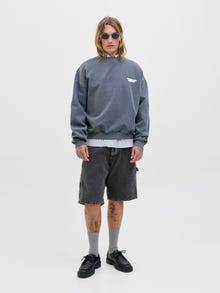 Jack & Jones Baggy fit Denim shorts -Grey Denim - 12273238