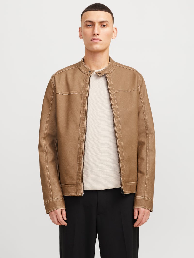 Synthetic Leather Jacket