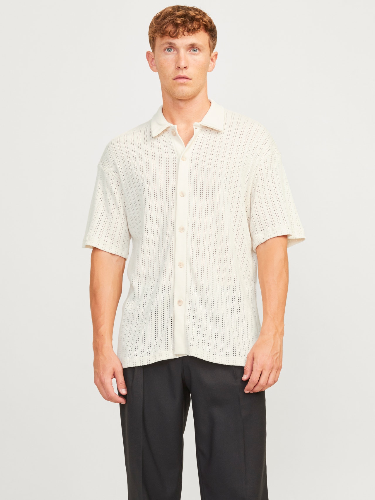 Jack & Jones Vanlig Polo T-skjorte -Egret - 12273265