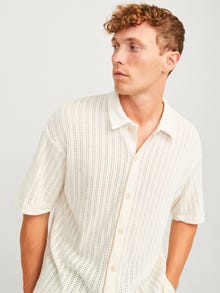 Jack & Jones Ensfarvet Polo Polo -Egret - 12273265