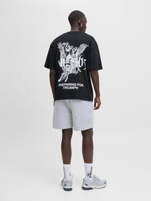 Jack & Jones Calções de malha Regular Fit -Light Grey Melange - 12273304