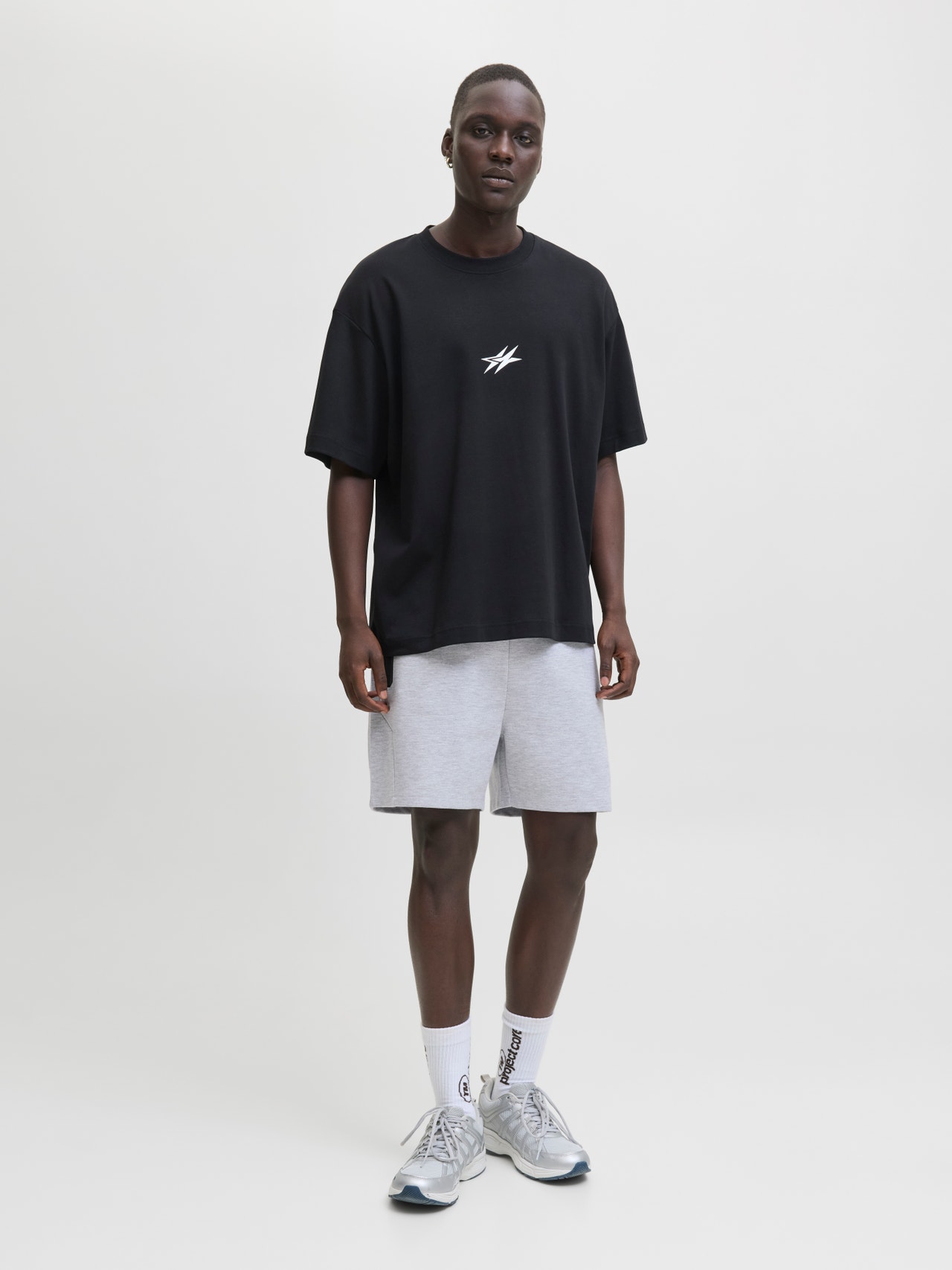 Hugo Blue Regular fit sweatshorts met labelpatch, model 'Nasensio' in Hugo Blue Regular fit sweatshorts met labelpatch, model 'Nasensio' in