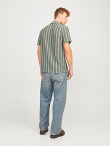 Jack & Jones Stripete Resort-krage T-skjorte -Laurel Wreath - 12273316