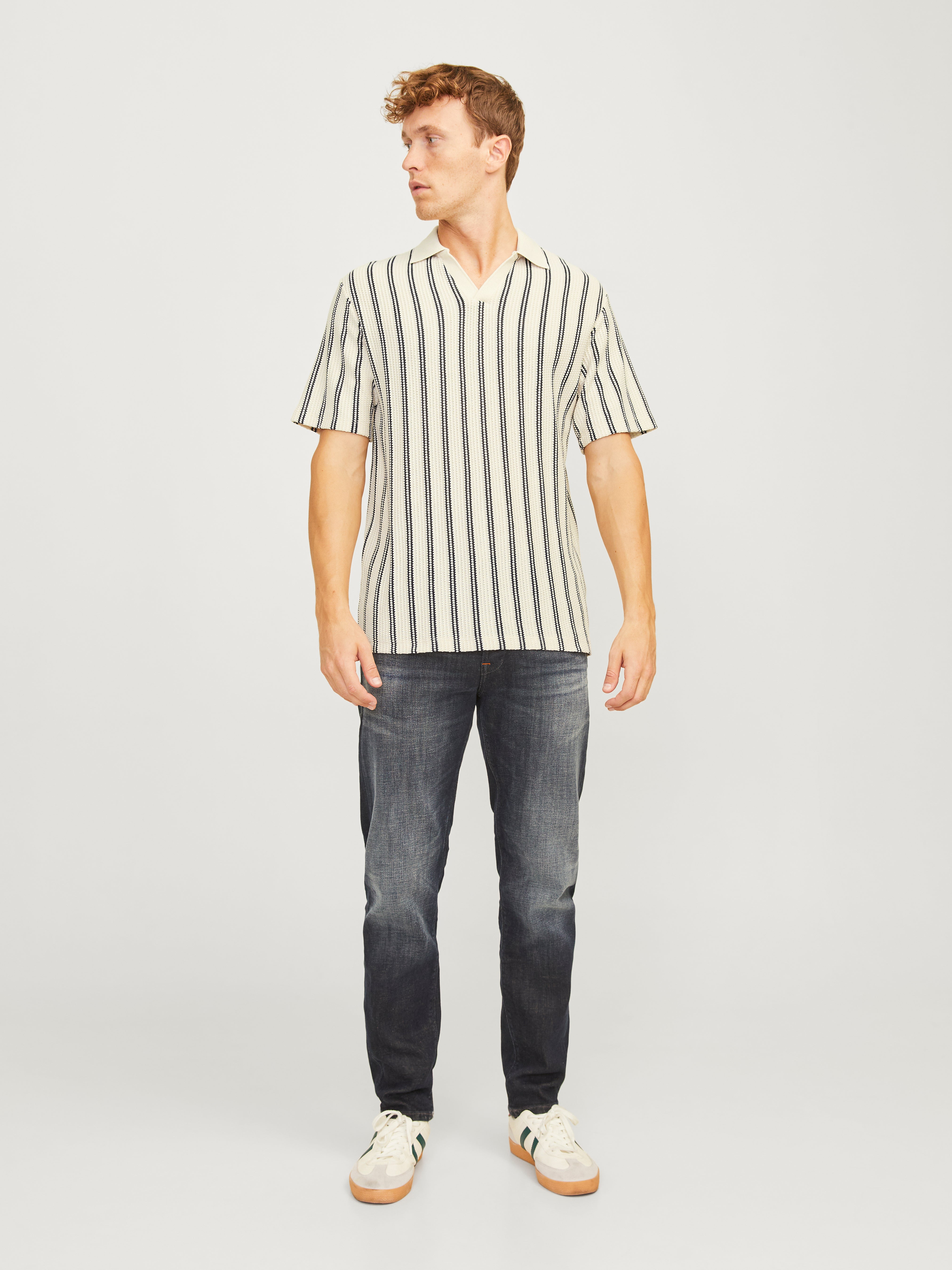 Striped Resort collar Polo