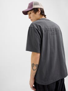 Jack & Jones Rückenprint T-shirt -Asphalt - 12273384