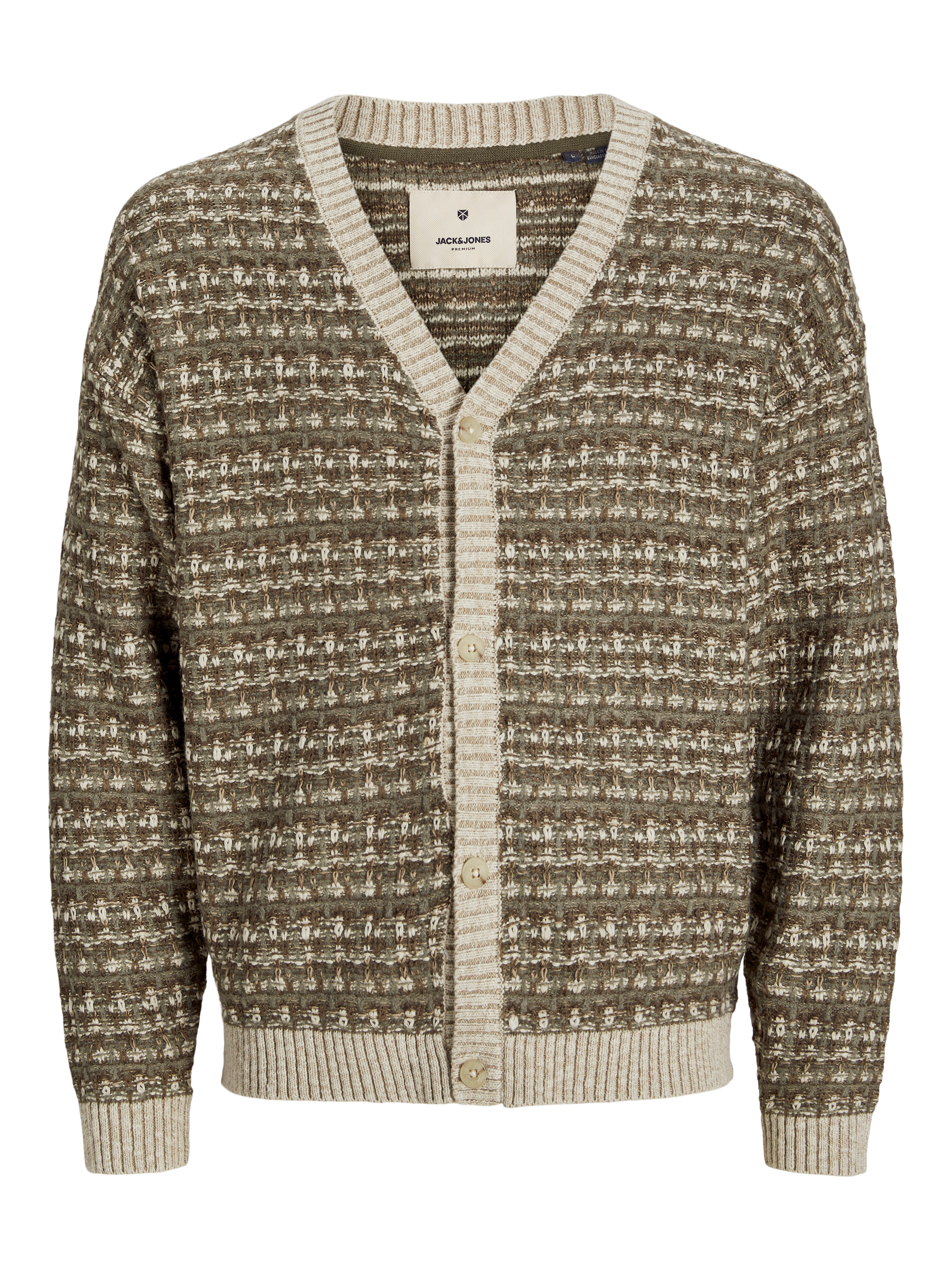 Thumbnail - All Over Print Strickjacke