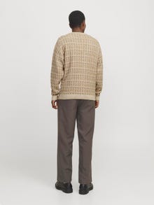 Jack & Jones All Over Print Kardigan -Tannin - 12273410