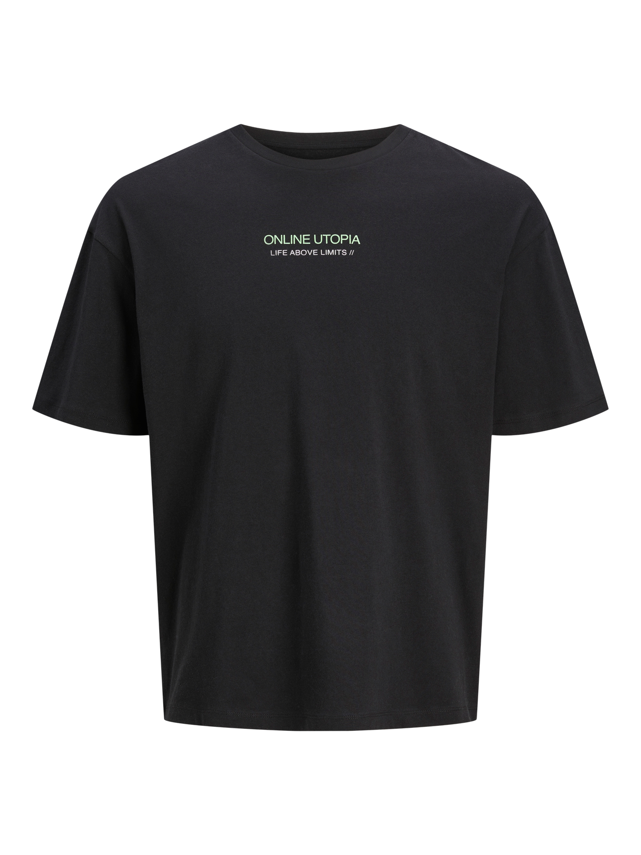 Jack & Jones Bedrukt Ronde hals T-shirt -Black - 12273433