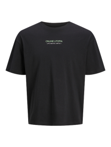 Jack & Jones T-shirt Imprimé Col rond -Black - 12273433