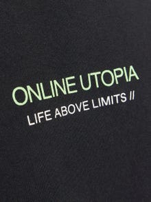 Jack & Jones Printet Crewneck T-shirt -Black - 12273433