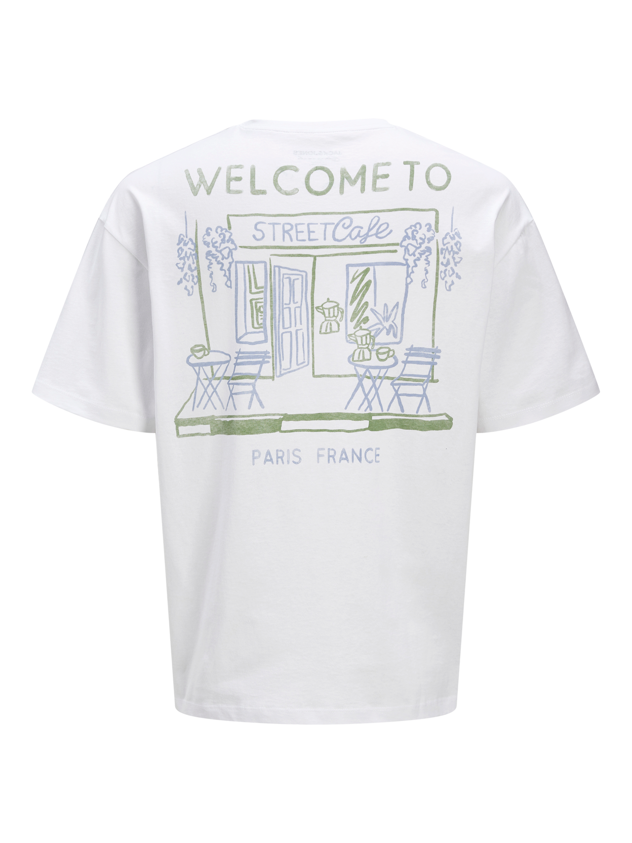 Jack & Jones Printed Crew neck T-shirt -Bright White - 12273443