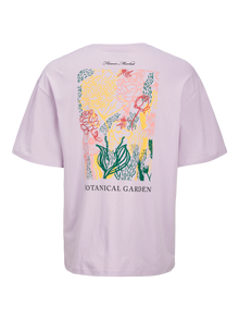 Jack & Jones Printed Crew neck T-shirt -Thistle - 12273444