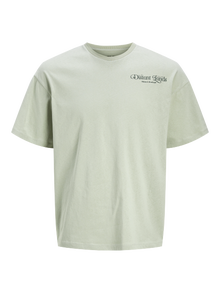 Jack & Jones Gedruckt Rundhals T-shirt -Desert Sage - 12273445